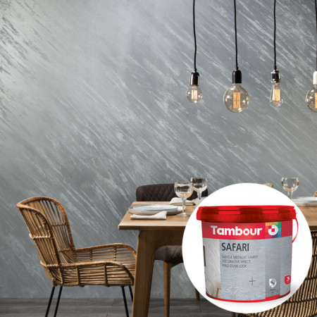 Декоративная краска САФАРИ (SAFARI) Tambour Сафари Перламутр (Safari Perlato) 4,5 кг