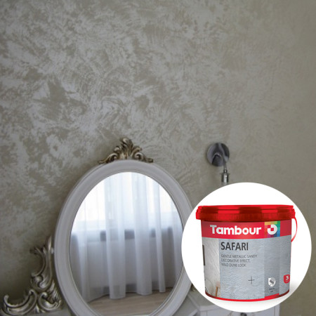 Декоративная краска САФАРИ (SAFARI) Tambour Сафари Натур (Safari Natur) 4,5 кг. 
