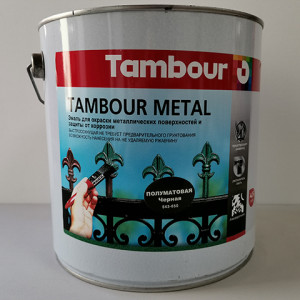 Краска по металу TAMBOUR METAL цвет черный
